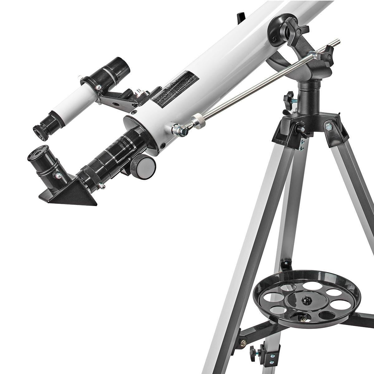 Nedis Telescope | Aperture: 50 mm | Focal length: 600 mm | Finderscope: 5 x 24 | Maximum working height: 125 cm | Tripod | Black / White