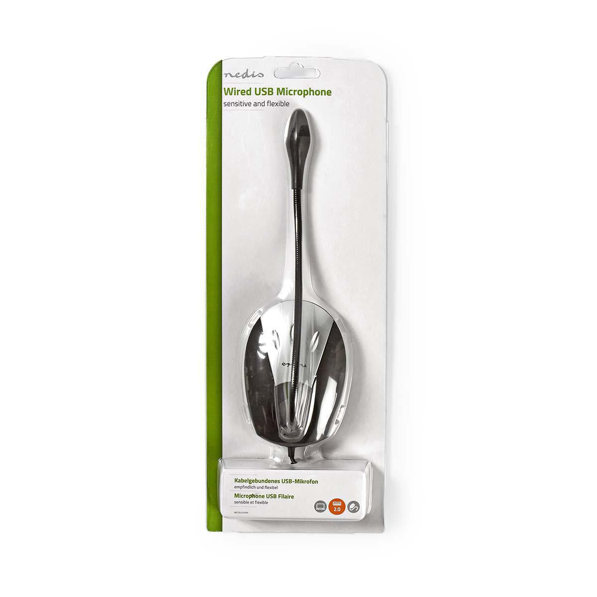 Nedis Microphone | Used for: Desktop / Notebook | Wired | USB-A Male | On/Off switch | Headphone output
