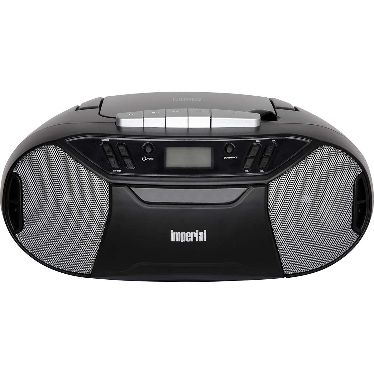Imperial PBB 1 Compact Portable Boombox with CD player, Cassette deck and FM radio