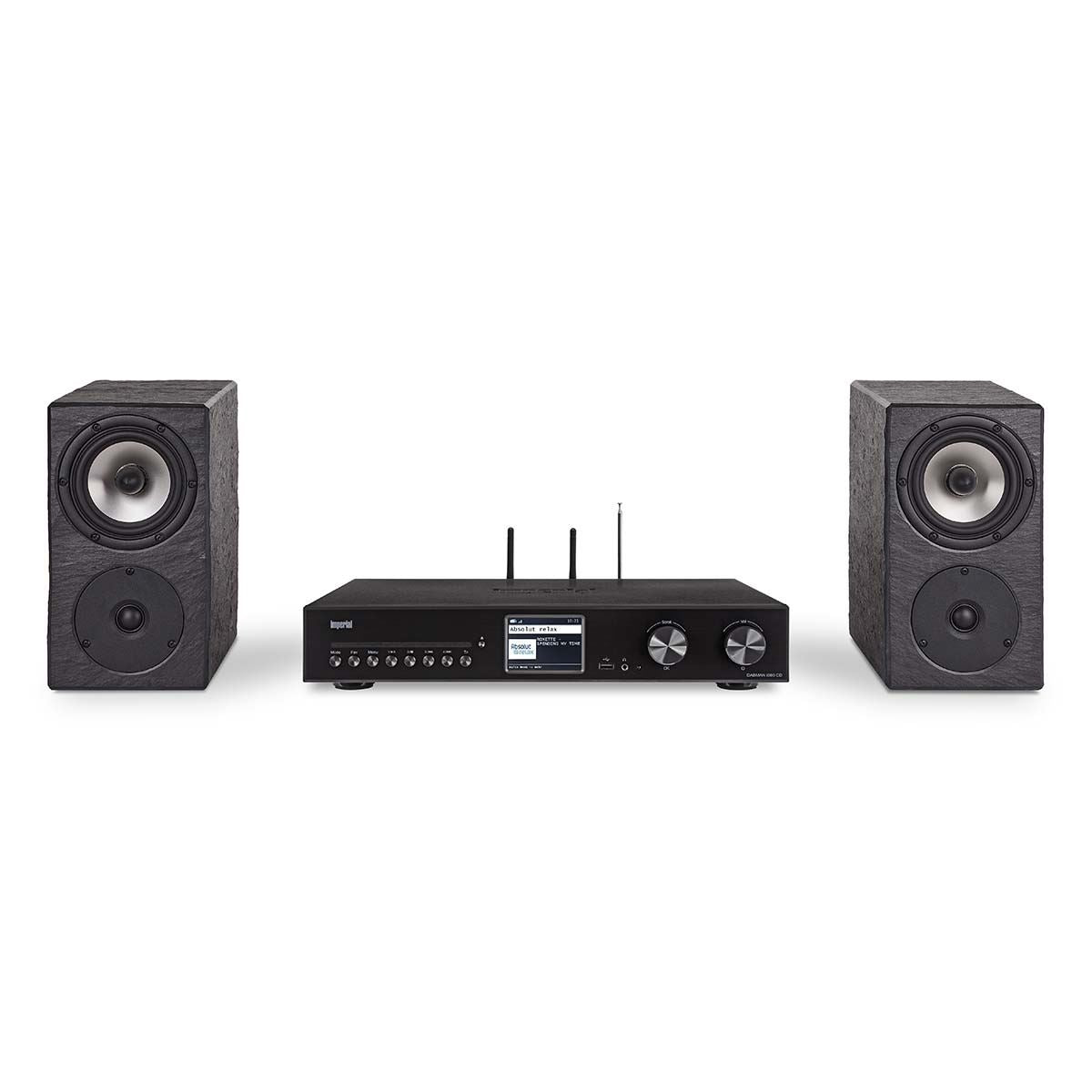 Imperial DABMAN i560 CD All-in-one HiFi System with Amplifier and CD Player DAB+ / FM / Internet / Bluetooth Black