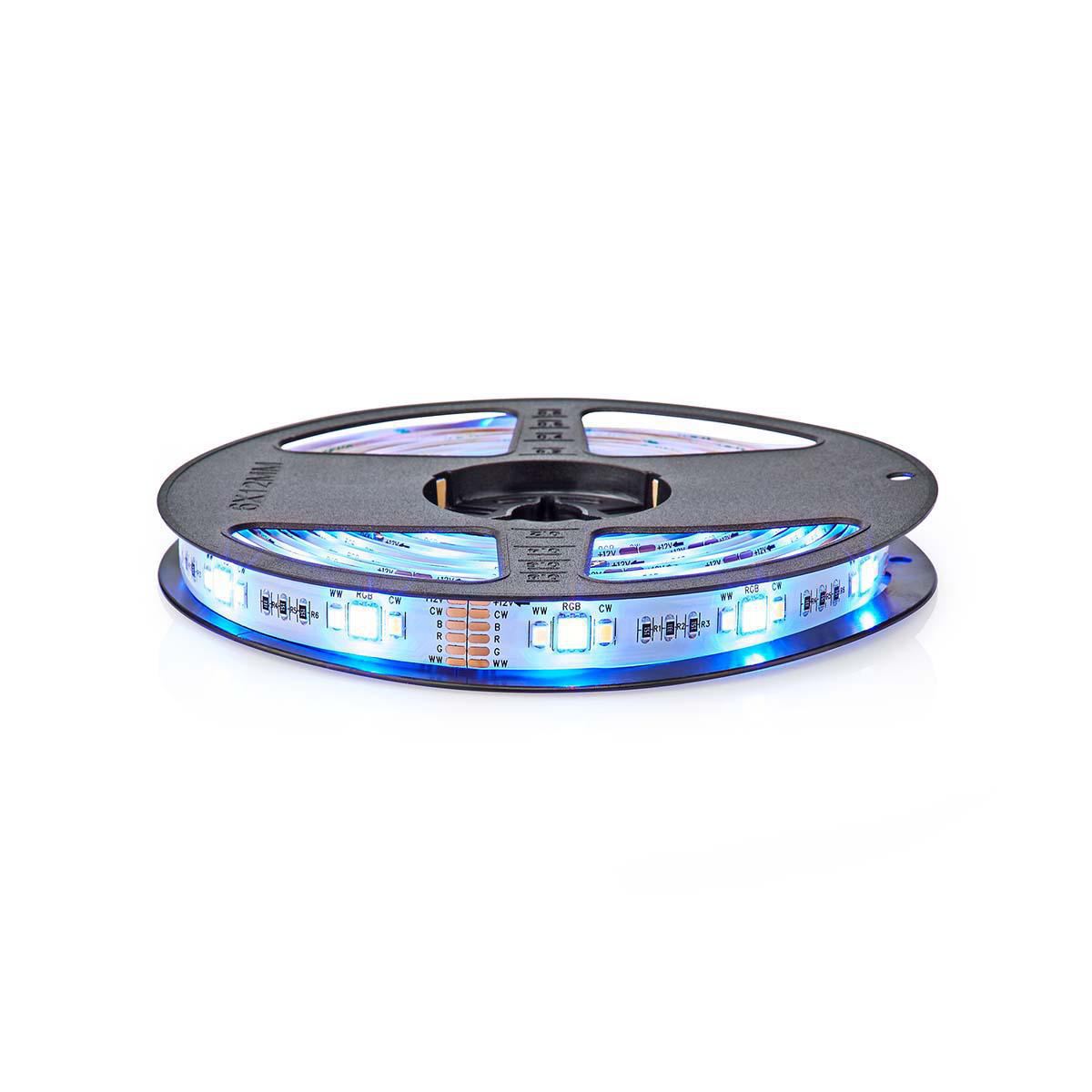 Nedis SmartLife LED Strip | Wi-Fi | Cool White / RGB / Warm White | SMD | 5.00 m | IP44 | 2700 - 6500 K | 960 lm | Android™ / IOS