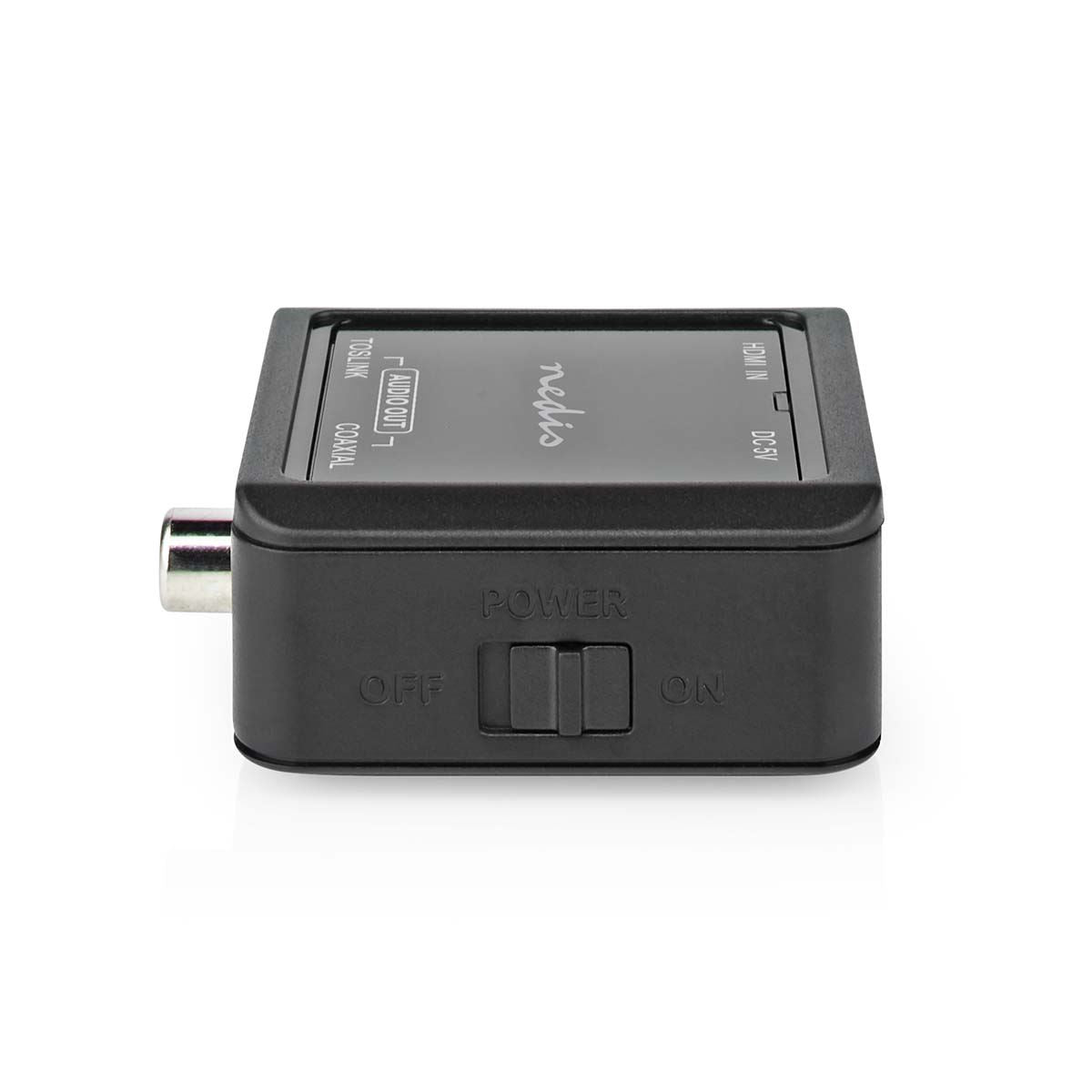 Nedis Digital Audio Converter | 1-way | Connection input: DC Power / HDMI™ Input | Connection output: 1x Coax Audio / 1x TosLink Female | Automatic | Anthracite
