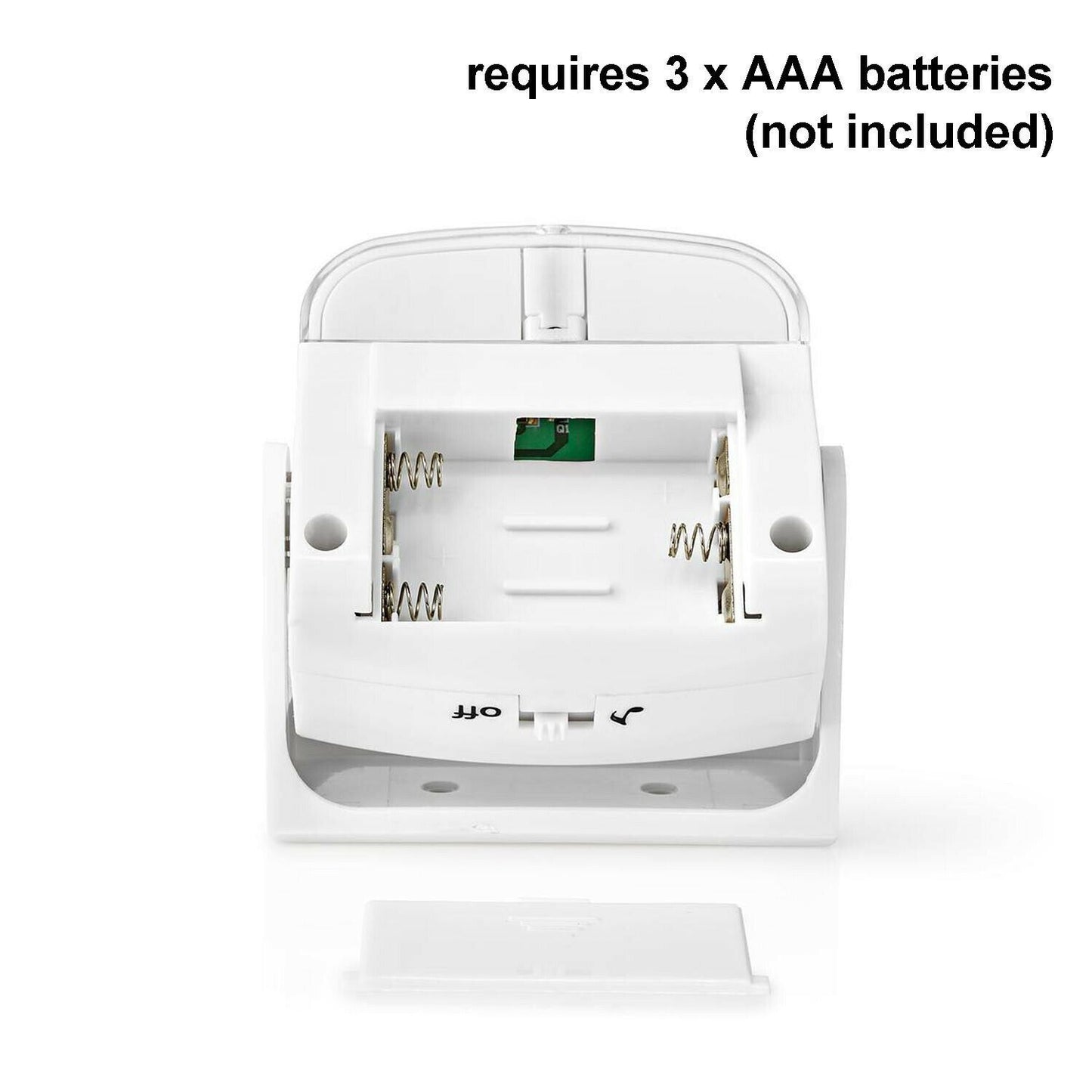 Nedis Motion Detection Alarm | Battery Powered | 3x AAA/LR03 | 80 dB | Detector range: 1.10 m | Detector angle: 10 ° | Ceiling / Wall | White