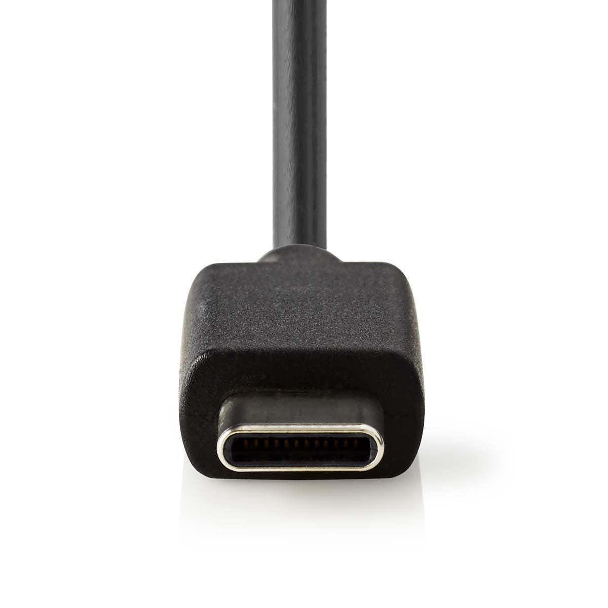 Nedis Wall Charger | 15 W | Quick charge feature | 1x 3.0 A | Number of outputs: 1 | USB-C™ (Fixed) Cable | 1.50 m | Single Voltage Output | Black