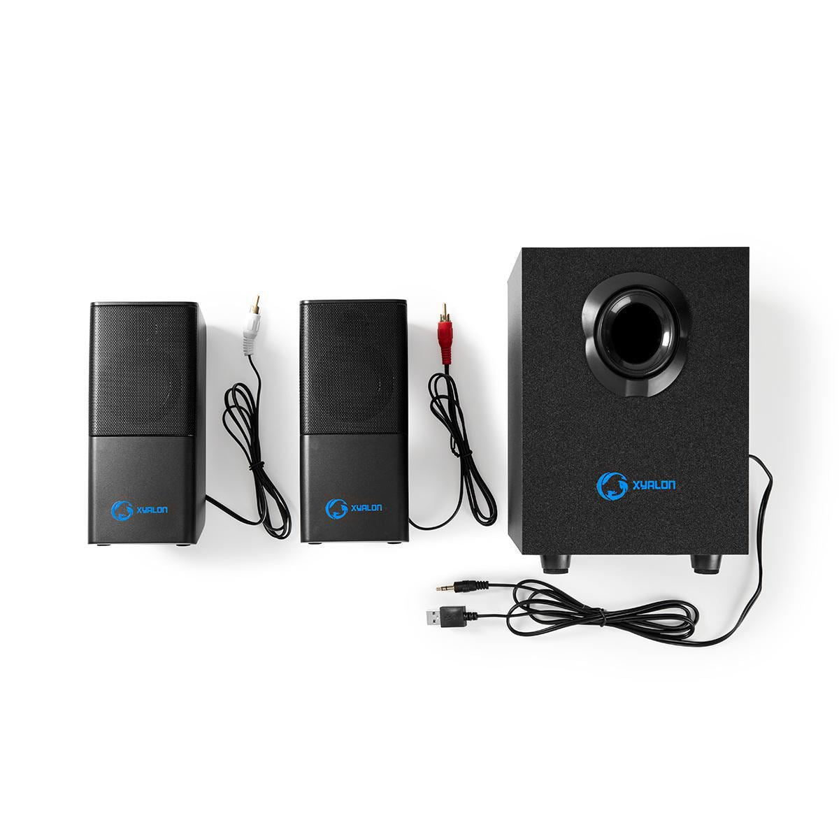 Nedis Gaming Speaker | Speaker channels: 2.1 | USB Powered | 3.5 mm Male | 30 W | Without Lighting | Volume control