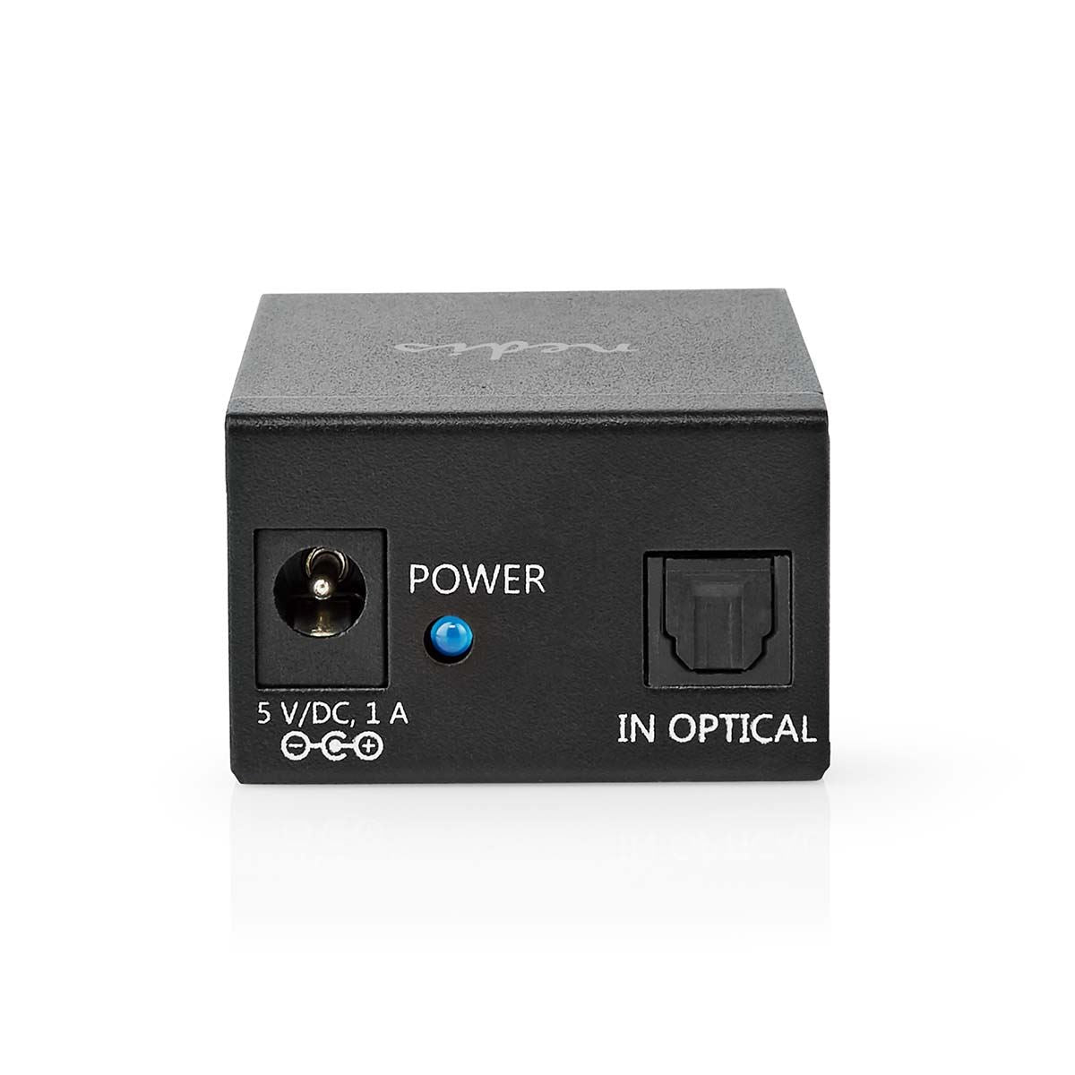 Nedis Digital Audio Splitter | 2-way | Connection input: TosLink Female | Connection output: 2x TosLink | Push Button | Metal | Black