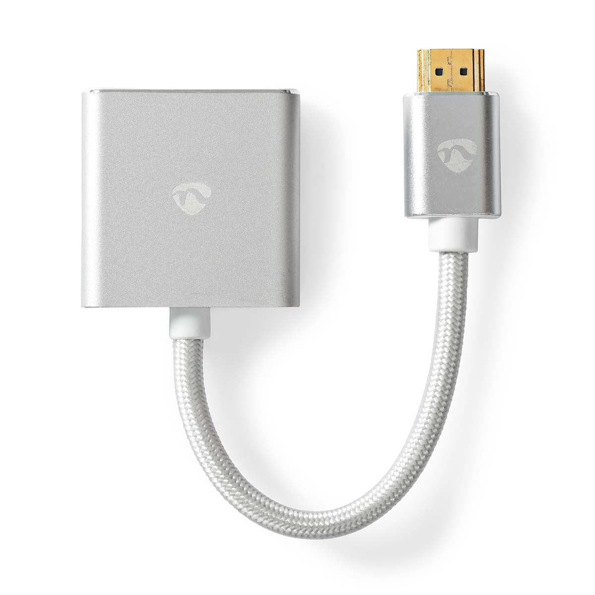 Nedis VGA Adapter | HDMI™ Connector | VGA Female | Gold Plated | Straight | Aluminium | Silver | Cover Window Box