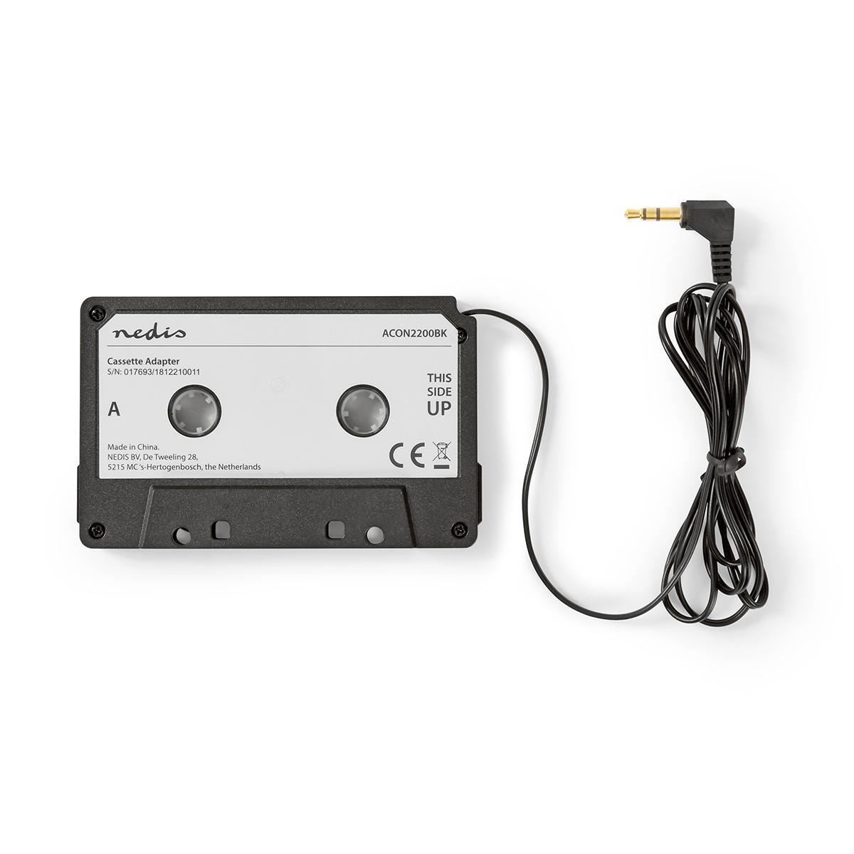Nedis Car Radio Cassette Adapter | 3.5 mm | Cable length: 1.00 m | Black