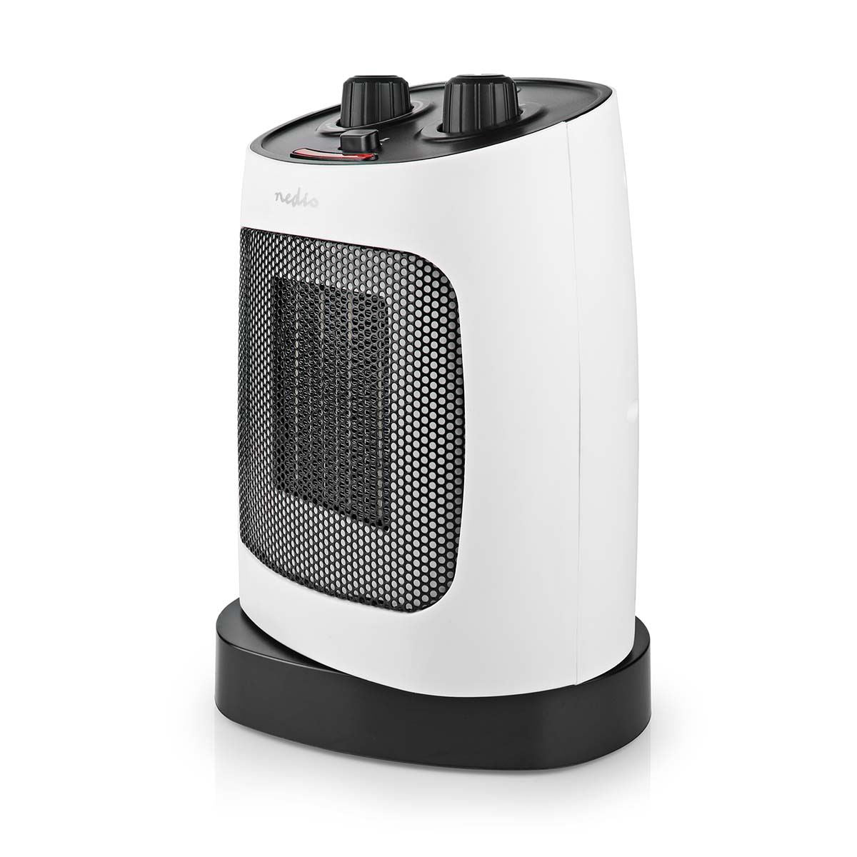 Nedis Ceramic PTC Fan Heater | 1000 / 2000 W | 2 Heat Modes | Adjustable thermostat | Rotates automatically | Overheating protection | Fall over protection