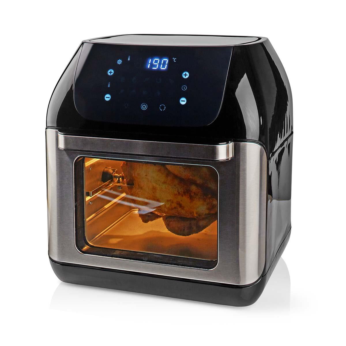 Nedis Hot Air Fryer | 12 l | Timer: 60 min | Number of preset programs: 9 | Digital | Black