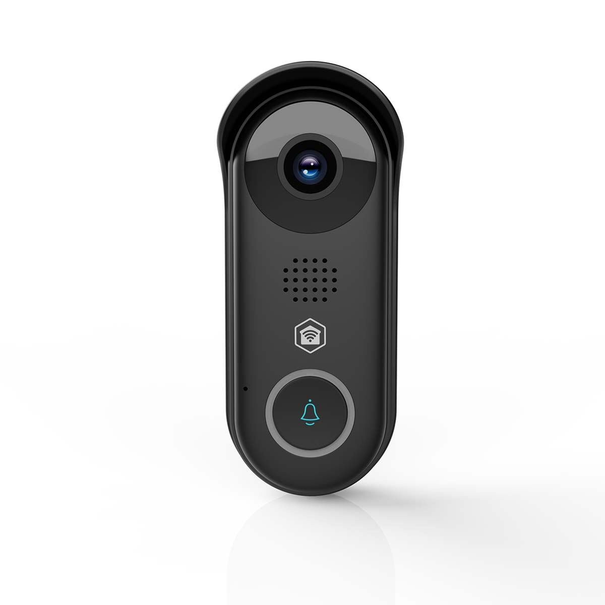 Nedis SmartLife Video Doorbell | Wi-Fi | Transformer | Full HD 1080p | Cloud Storage (optional) / microSD (not included) / Onvif | IP54 | With motion sensor | Night vision | Black