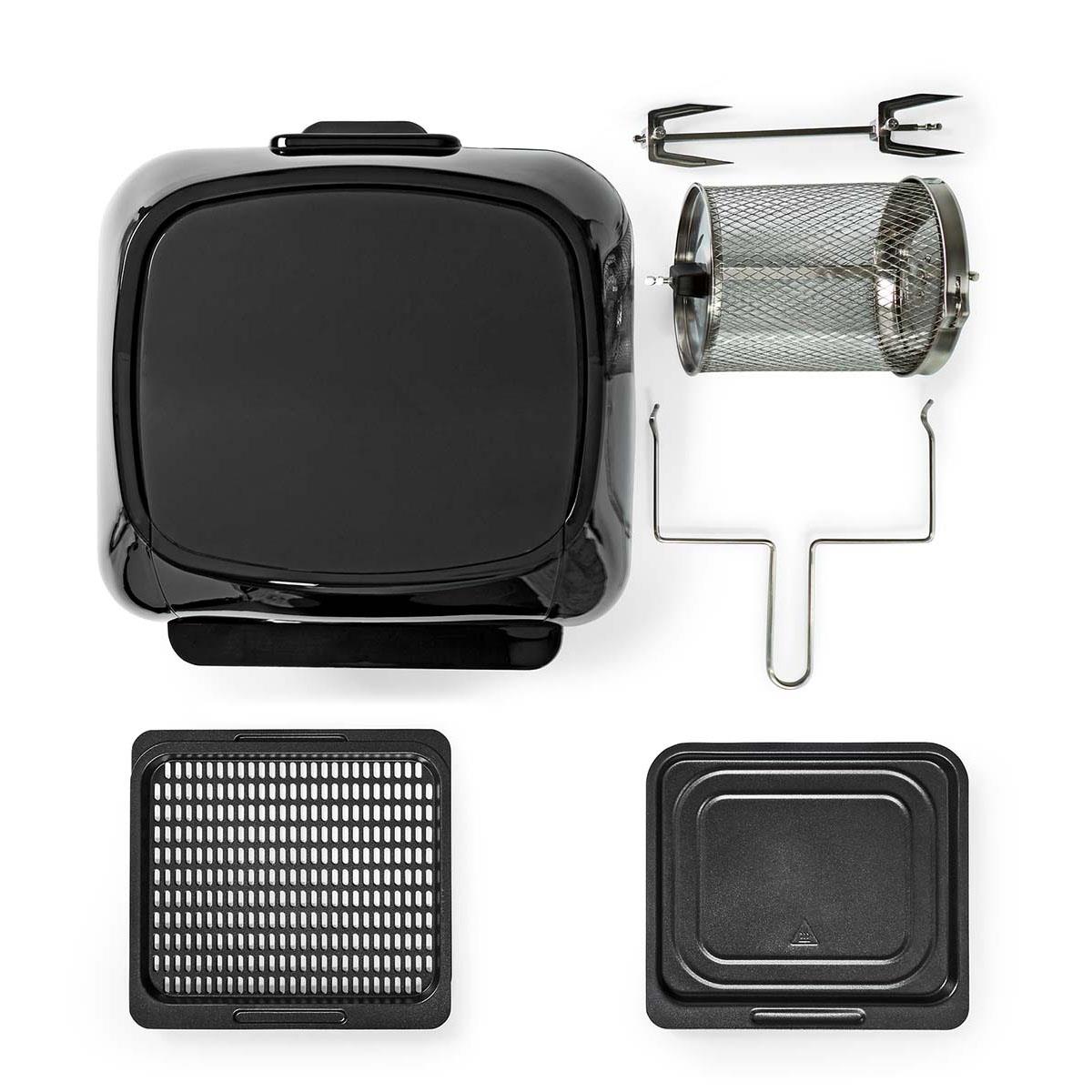 Nedis Hot Air Fryer | 12 l | Timer: 60 min | Number of preset programs: 9 | Digital | Black