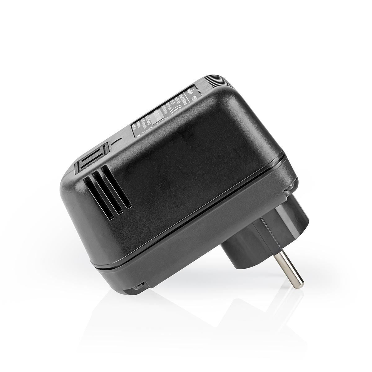 Nedis Power Converter | Mains Powered | 230 V AC 50 Hz | 30 W | Plug with earth contact | Black