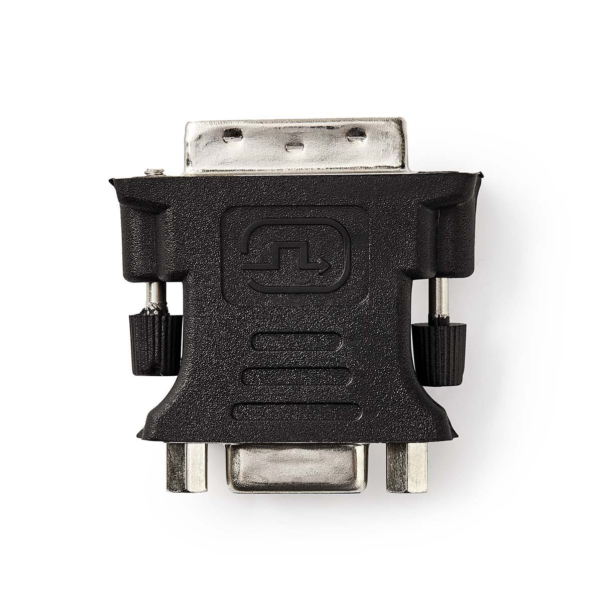 Nedis DVI Adapter | DVI-I 24+5-Pin Male | VGA Female | Nickel Plated | Straight | PVC | Black | Box