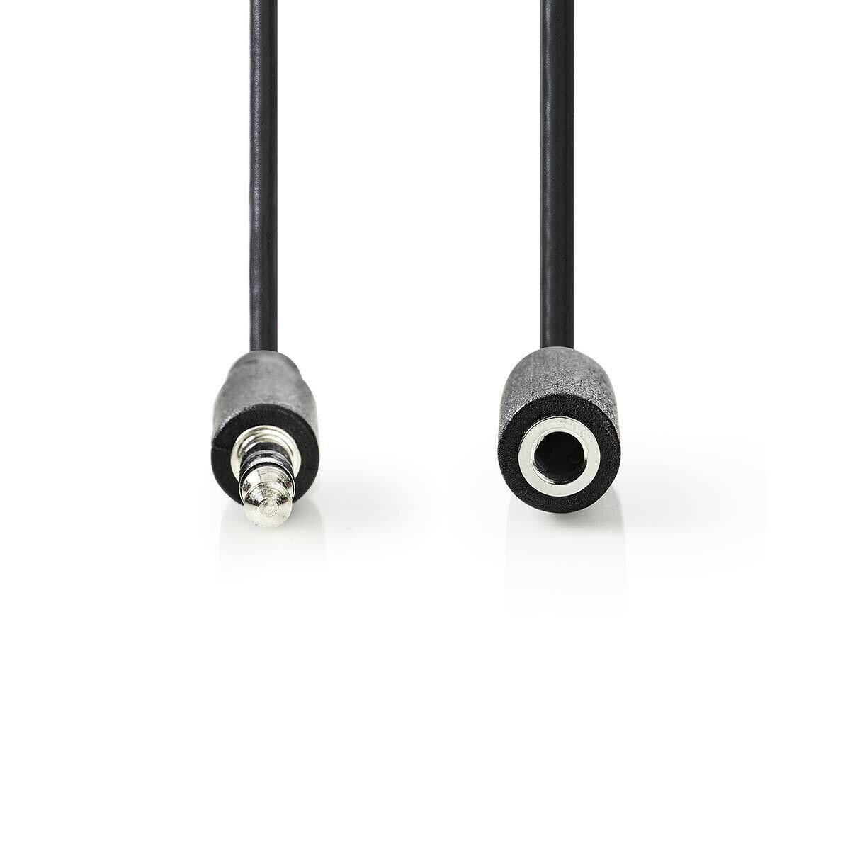 Nedis Stereo Audio Cable | 3.5 mm Male | 3.5 mm Female | Nickel Plated | 3.00 m | Round | Black | Box