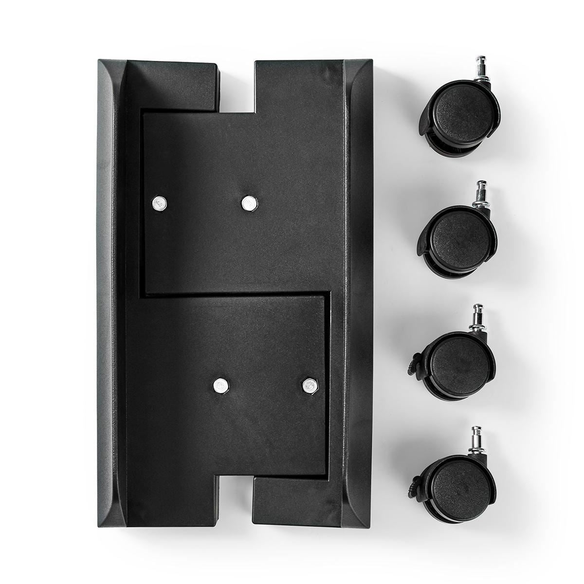 Nedis Computer Trolley | Adjustable Width / Full Motion | 14.5 - 24.2 cm | 20 kg | Metal / Plastic | Black
