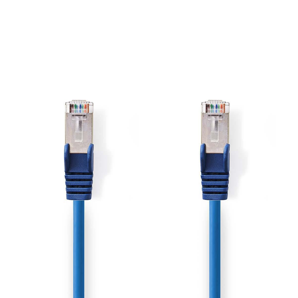 Nedis CAT5e Network Cable | SF/UTP | RJ45 Male | RJ45 Male | 15.0 m | Round | PVC | Blue | Envelope