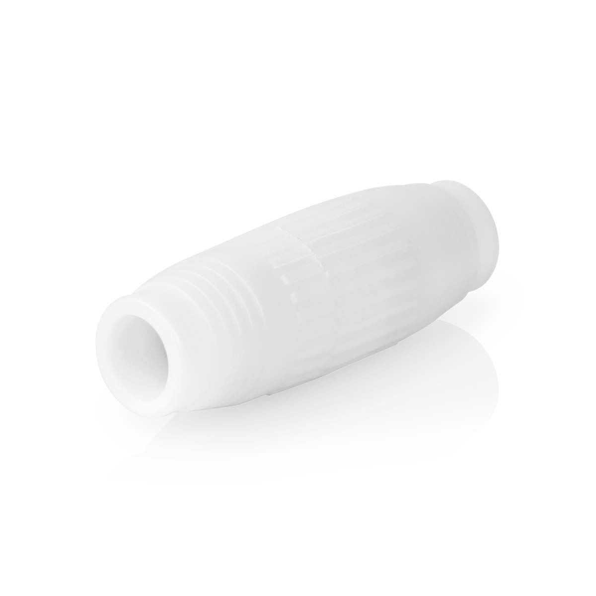 Nedis Satellite & Antenna Adapter | Screw Clamp | Screw Clamp | Nickel Plated | 75 Ohm | Straight | ABS | White | 10 pcs | Envelope