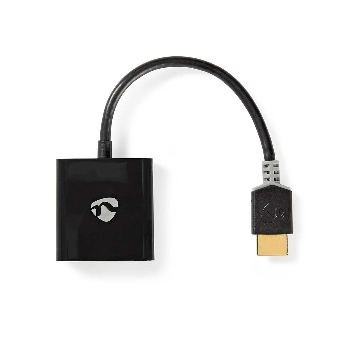Nedis HDMI™ Adapter | HDMI™ Connector | USB Micro-B Female / VGA Female / 3.5 mm Female | Gold Plated | Straight | PVC | Anthracite | 1 pcs | Box