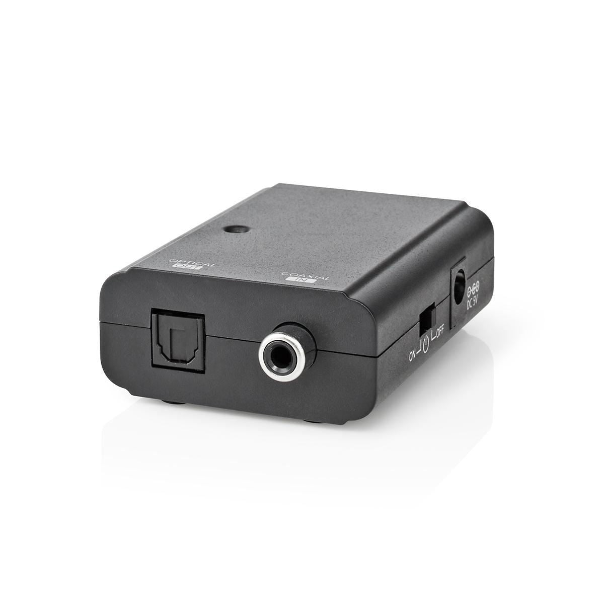 Nedis Digital Audio Converter | 1-way | Connection input: 1x S/PDIF | Connection output: TosLink Female | Manual | Black