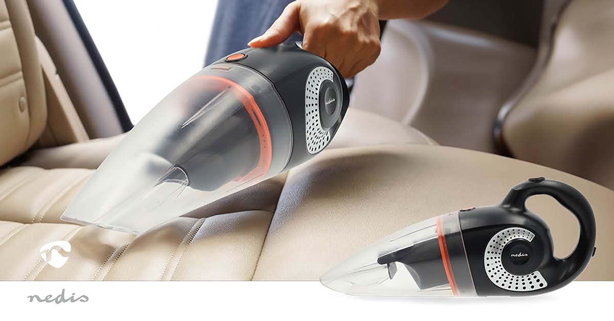 Nedis Handheld Vacuum Cleaner | 90 W | Rechargeable | Dry / Wet | Li-Ion | Black / Grey / Orange