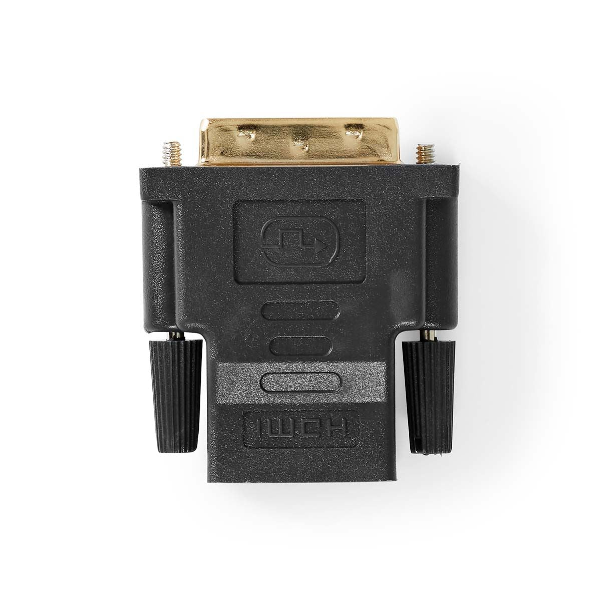 Nedis HDMI™ Adapter | HDMI™ Output | DVI-D 24+1-Pin Male | Gold Plated | Straight | PVC | Anthracite | 1 pcs | Window Box