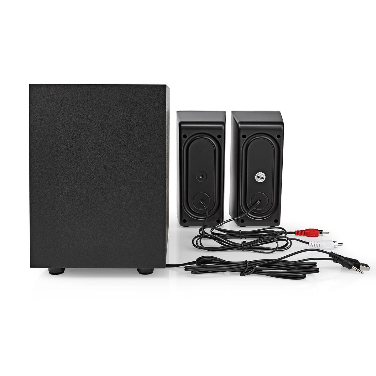 Nedis Gaming Speaker | Speaker channels: 2.1 | USB Powered | 3.5 mm Male | 30 W | Without Lighting | Volume control