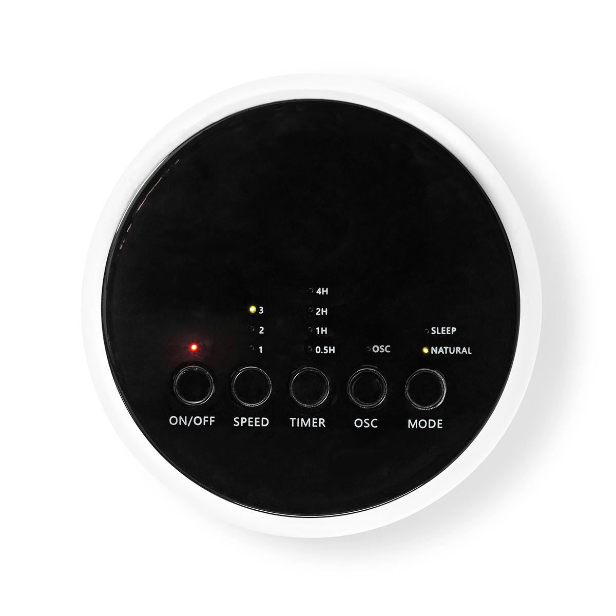 Nedis Tower Fan | 3-Speed | Oscillation | 50 W | Remote control | Black / White