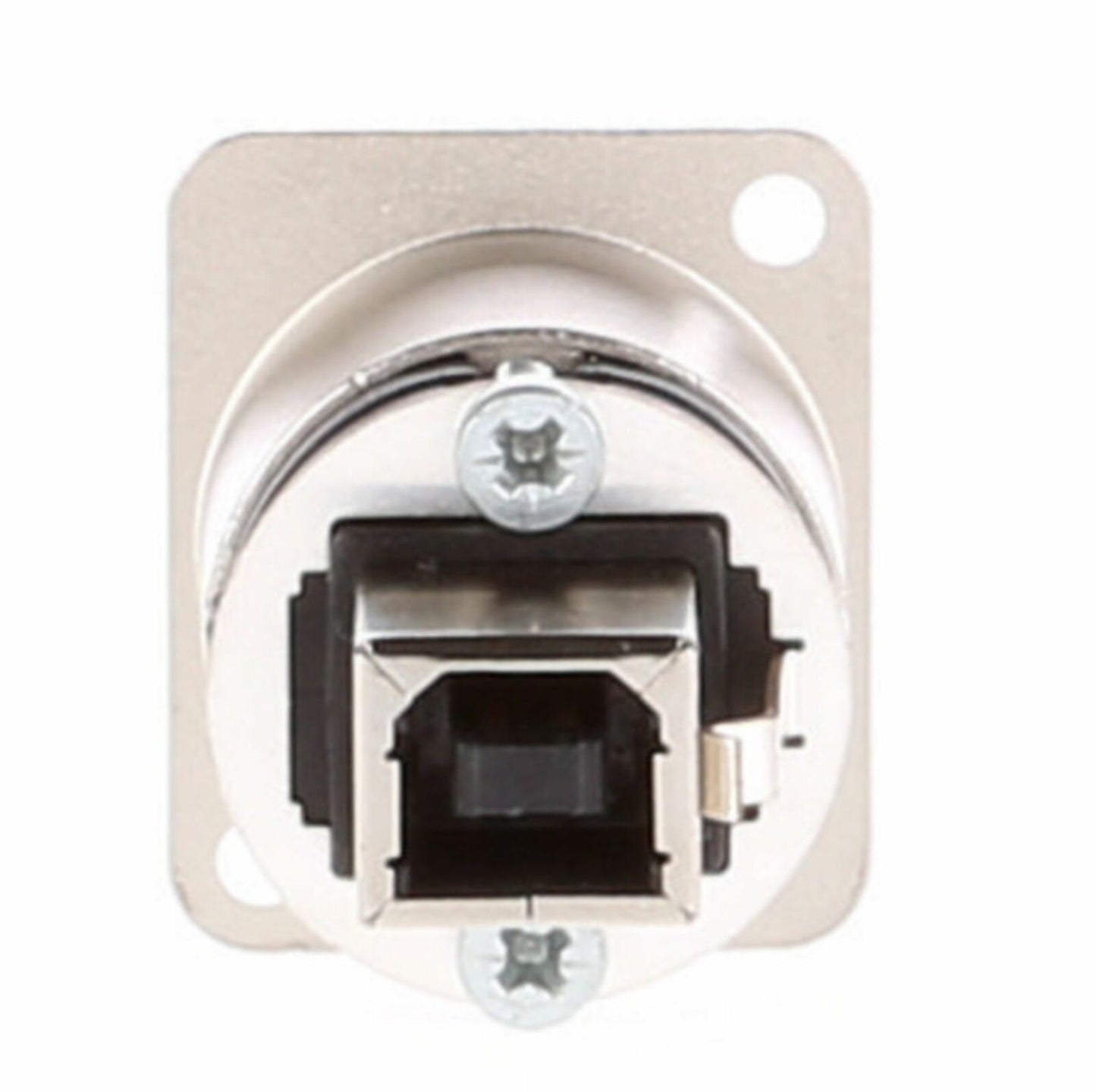 Neutrik Reversible USB 2.0 gender changer (type A and B), Nickel D-housing