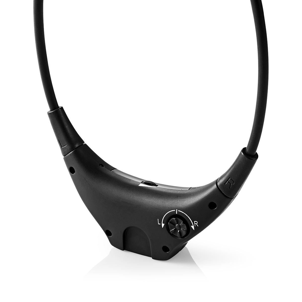Nedis Wireless TV Headphones | RF | In-Ear | Maximum battery play time: 4.5 hrs | 35 m | Digital Audio | Charging dock | Balance control | Black