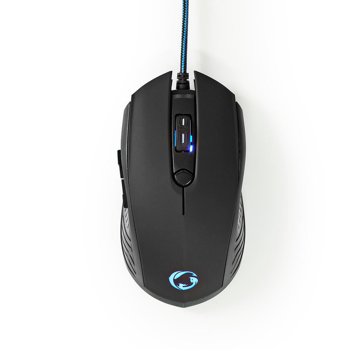 Nedis Gaming Combo Kit | 4-in-1 | Keyboard, Headset, Mouse and Mouse Pad | Black / Blue | QWERTZ | DE Layout