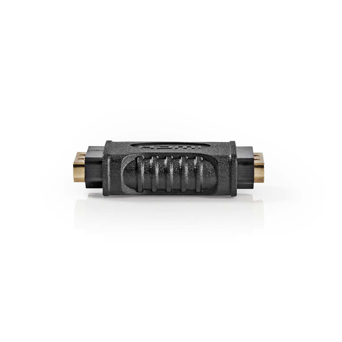 Nedis HDMI™ Adapter | HDMI™ Output | HDMI™ Output | Gold Plated | Straight | ABS | Black | 1 pcs | Box