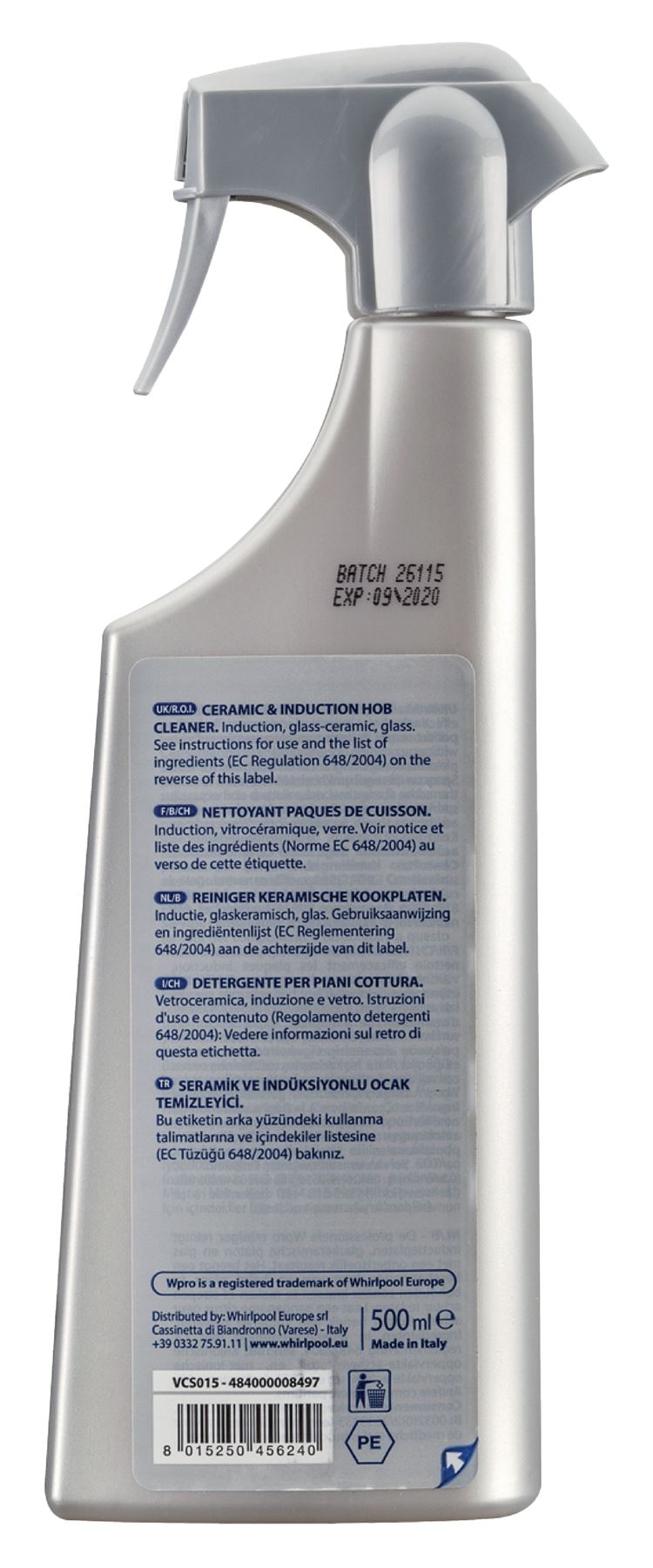WPRO VCS015 Cleaning Spray Hobs 500 ml