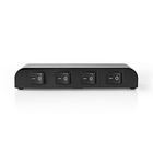 Nedis Speaker Control Switchbox | 4 port(s) | Terminal Clamps | Speaker impedance: 4-16 Ohm | Maximum load per channel: 200 W | Aluminium | Black