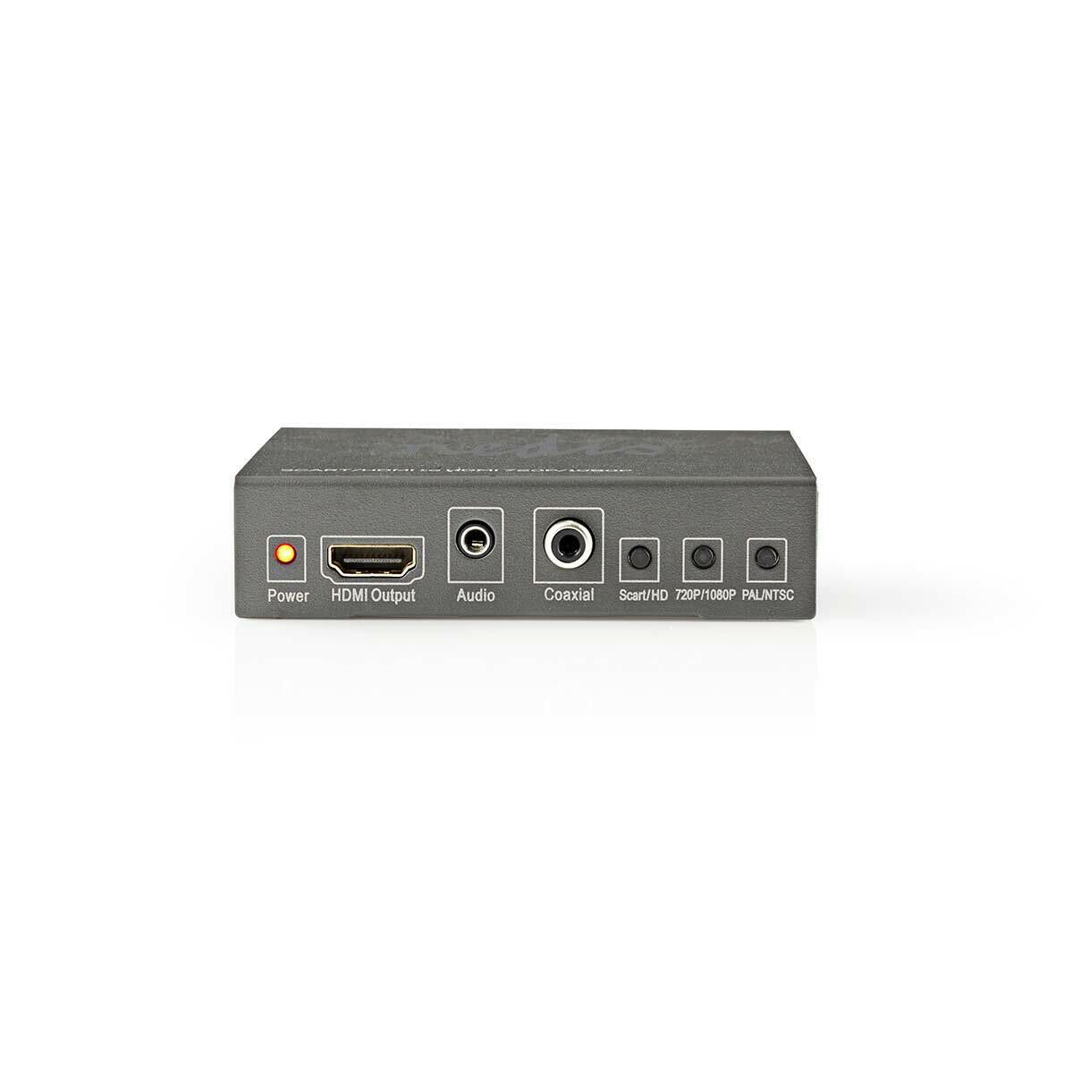 Nedis HDMI™ Converter | SCART Female | HDMI™ Output / 1x 3.5 mm sound out / 1x Digital Audio | 1-way | 1080p | 1.65 Gbps | Aluminium | Anthracite
