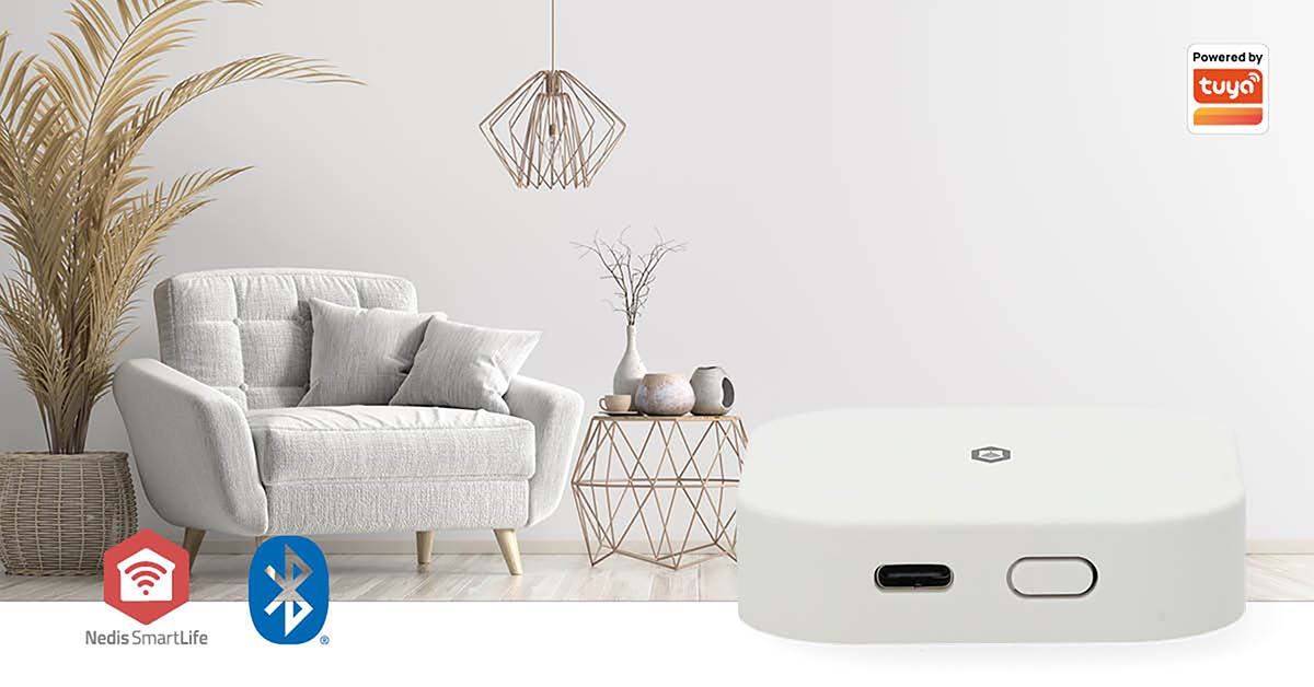 Nedis SmartLife Gateway | Bluetooth® / Zigbee 3.0 | 50 Devices | USB Powered | Android™ / IOS | White