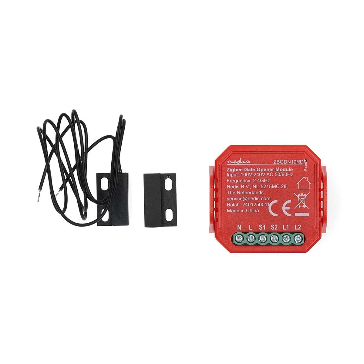 Nedis SmartLife Garage Door Smart Power Switch | Zigbee 3.0 | 2.5 W | Terminal Connection | App available for: Android™ / IOS