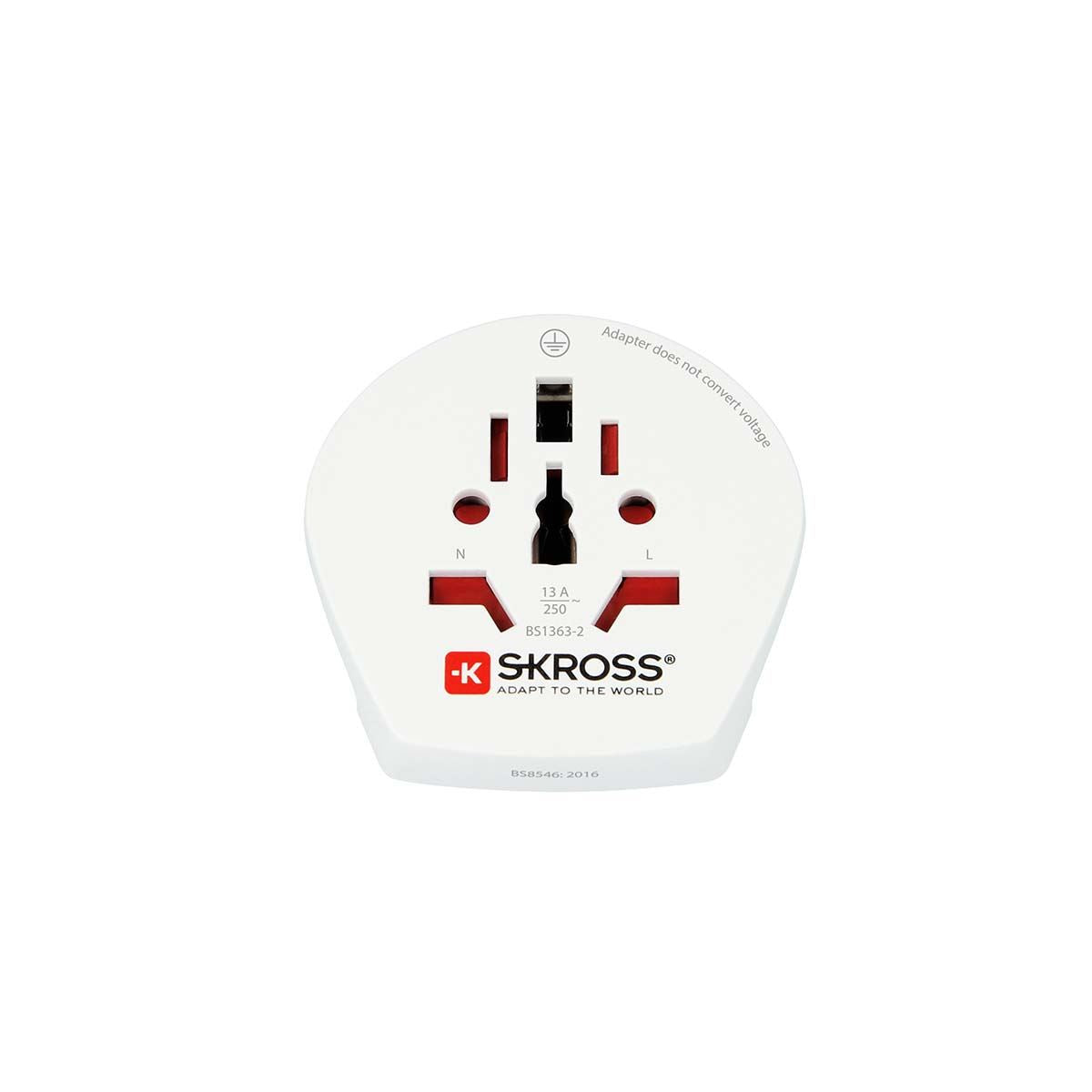 Skross SKross | Travel Adapter World-to-Europe Earthed