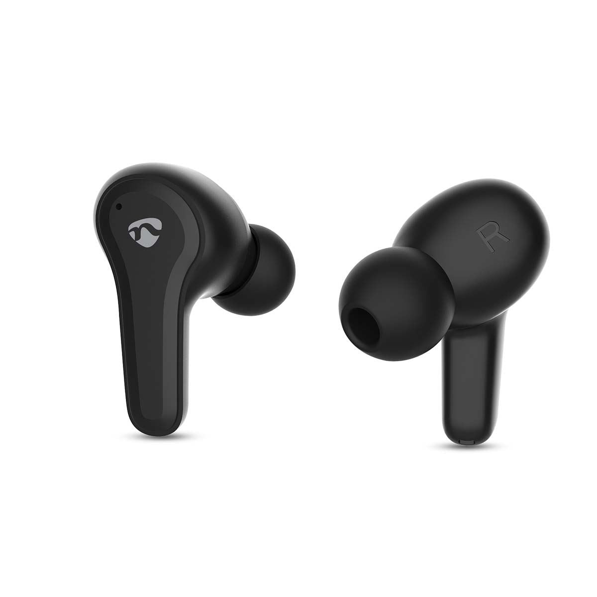 Nedis Fully Wireless Earphones | Hybrid (ENC + ANC) | Bluetooth® | Maximum battery play time: 36 hrs | Touch Control | Charging case | Wireless charging case | Built-in microphone | Voice control support | Black