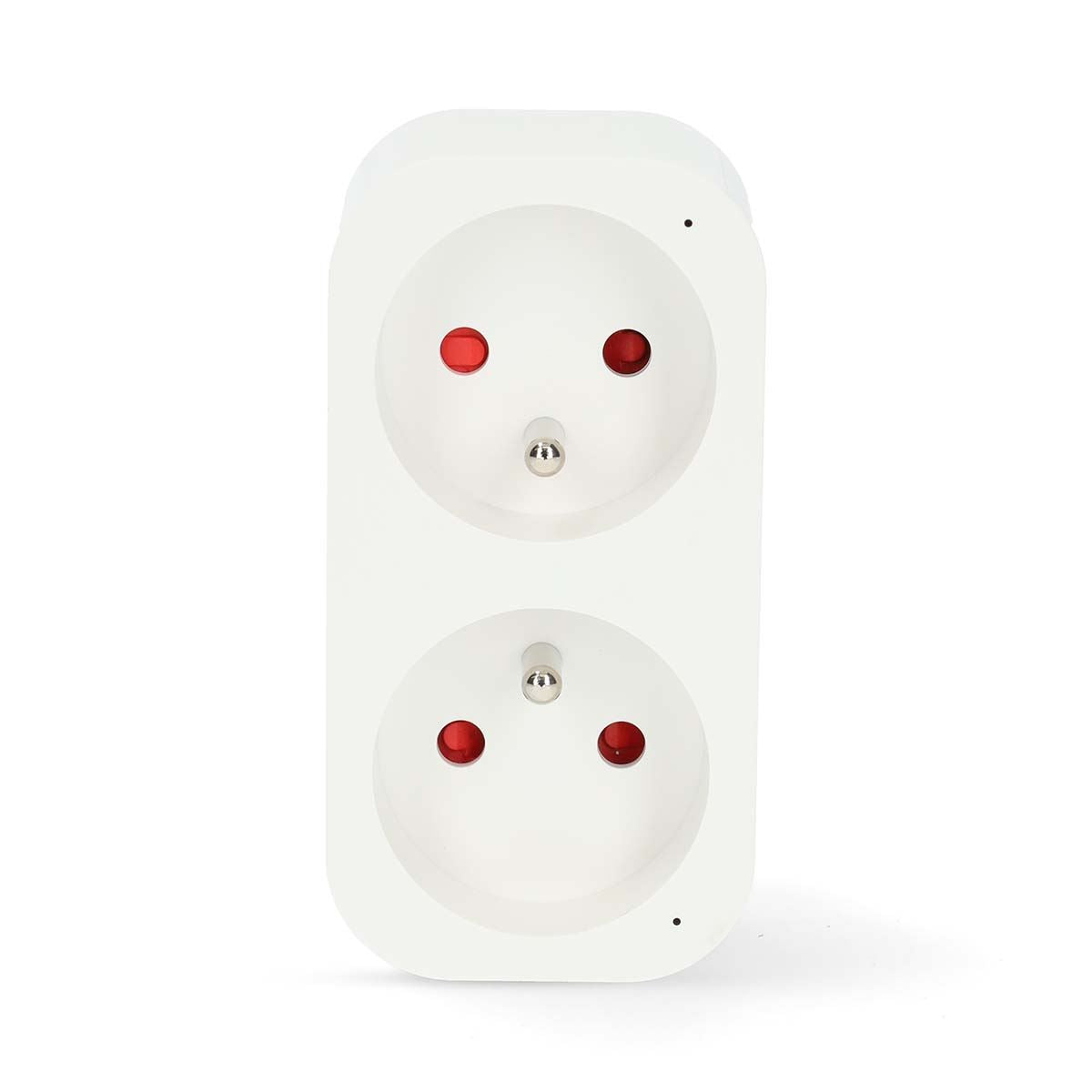 Nedis SmartLife Smart Plug | Wi-Fi | IP21 | Power meter | 3680 W | Type E (CEE 7/6) | 0 - 55 °C | Android™ / IOS | 2-Way | White | 1 pcs