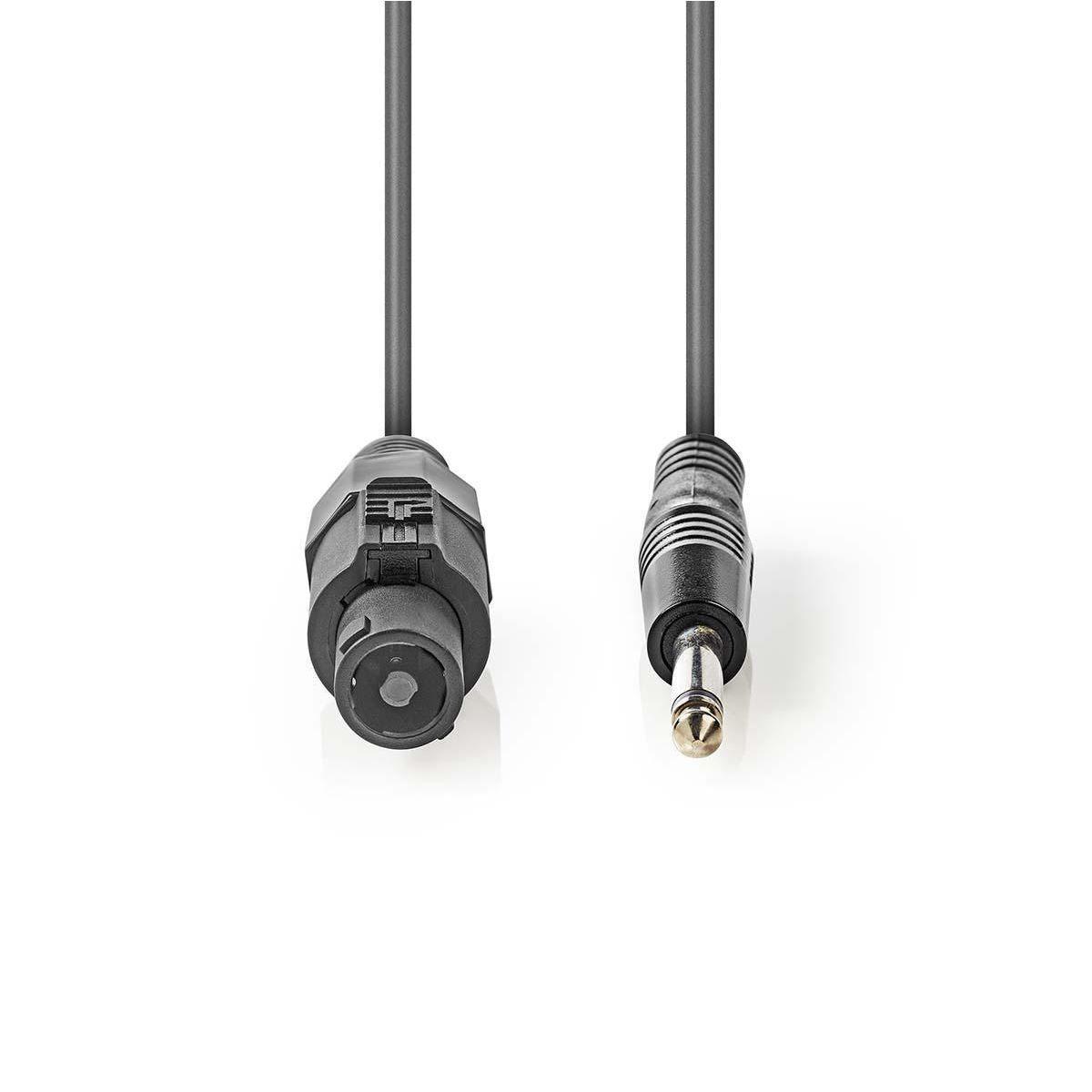 Nedis Speaker Cable | 48 x 0.20 mm | Copper | 10.0 m | Round | PVC | Dark Grey | Gift Box