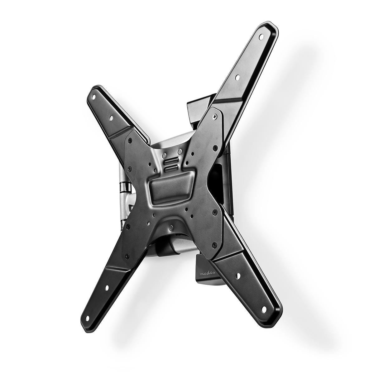 Nedis Full Motion TV Wall Mount | 23 - 55 " | Maximum supported screen weight: 30 kg | Tiltable | Rotatable | Minimum wall distance: 48 mm | Maximum wall distance: 410 mm | 3 Pivot point(s) | Steel | Black