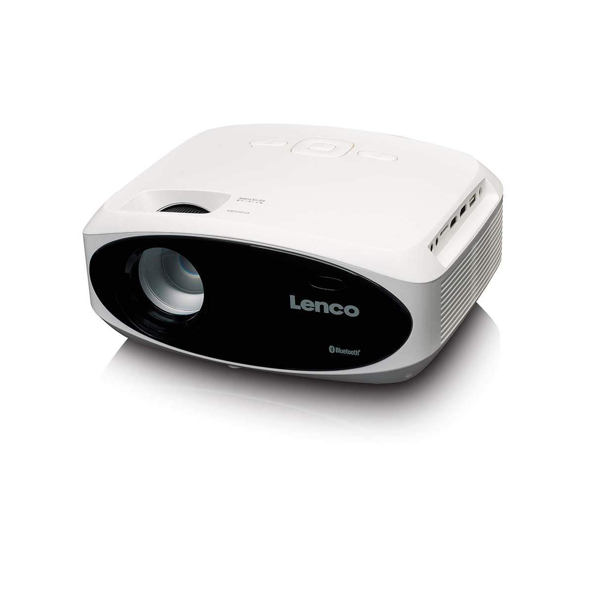 Lenco Full HD 1080P LCD projector with Bluetooth White