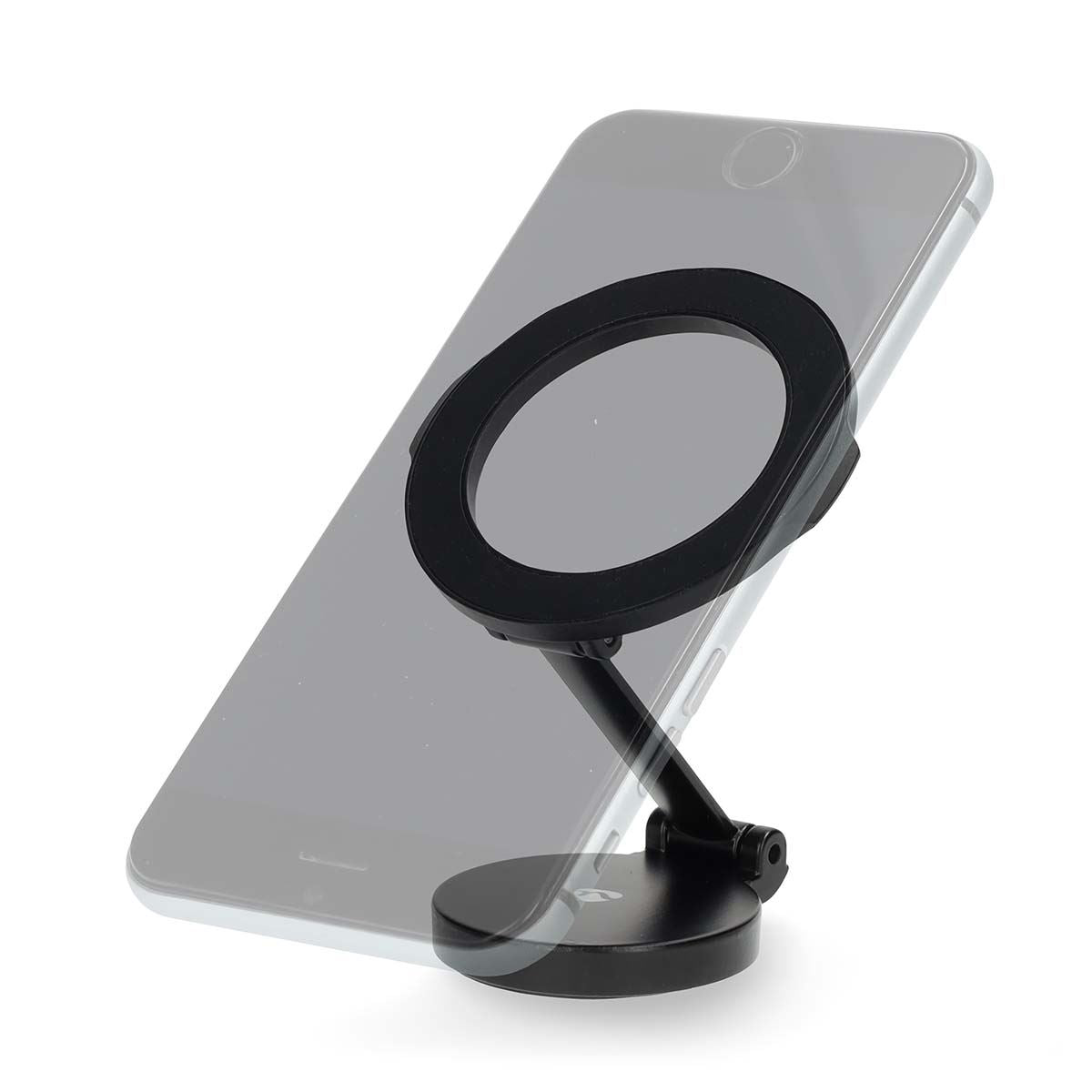 Nedis Smartphone Car Mount | Magnetic | In-Car Window and Dashboard | Universal | Adjustable Angle / Full Motion