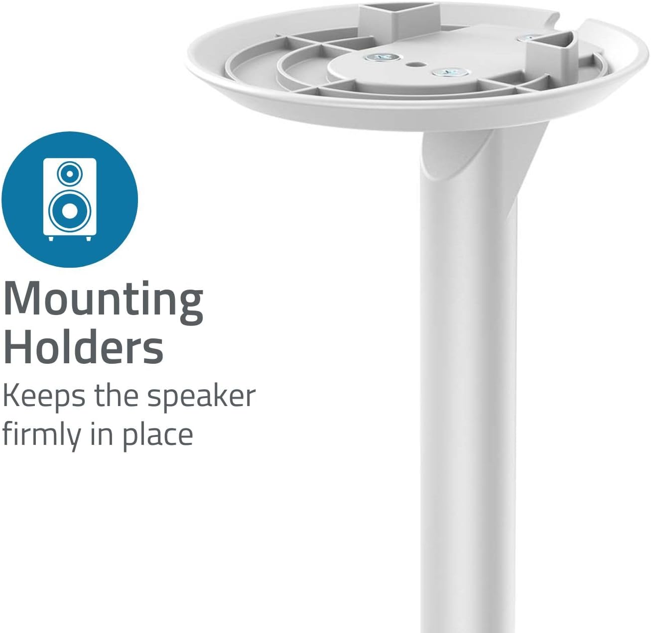 Nedis Speaker Mount | Compatible with: Sonos® Era100 | Stand | 3 kg | Fixed | ABS / Metal | White