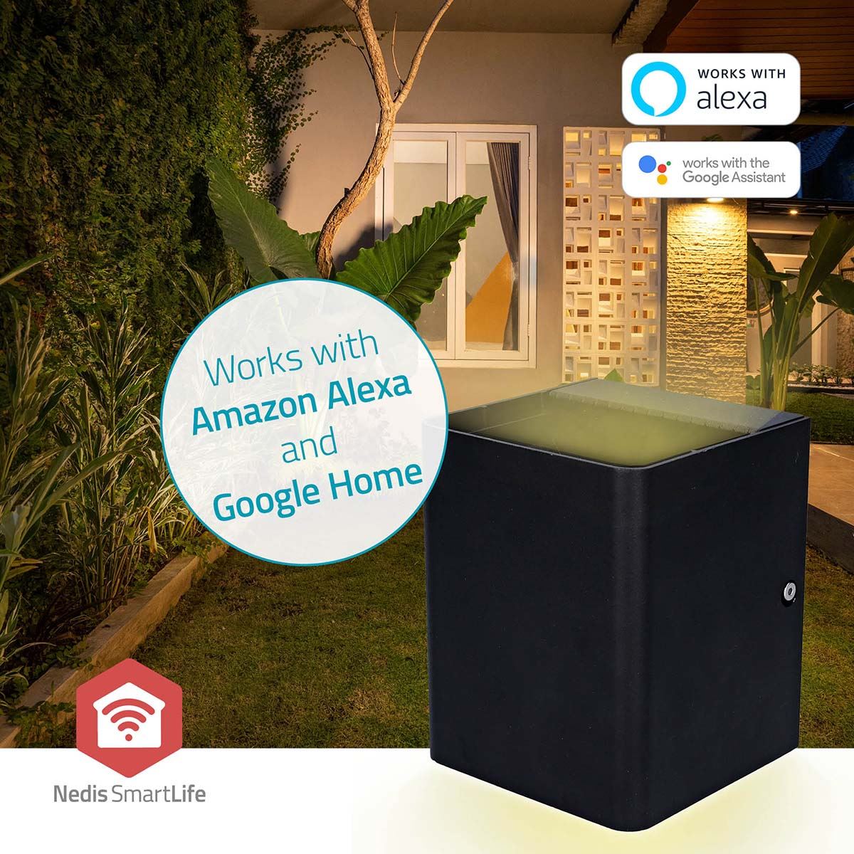 Nedis Smartlife Outdoor Light | 2 x 270 lm | Zigbee 3.0 | 12 + 4 W | RGB / Warm White | 2700 K | Aluminium | Android™ / IOS