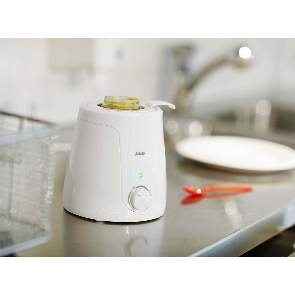 Alecto Baby Bottle Warmer | White