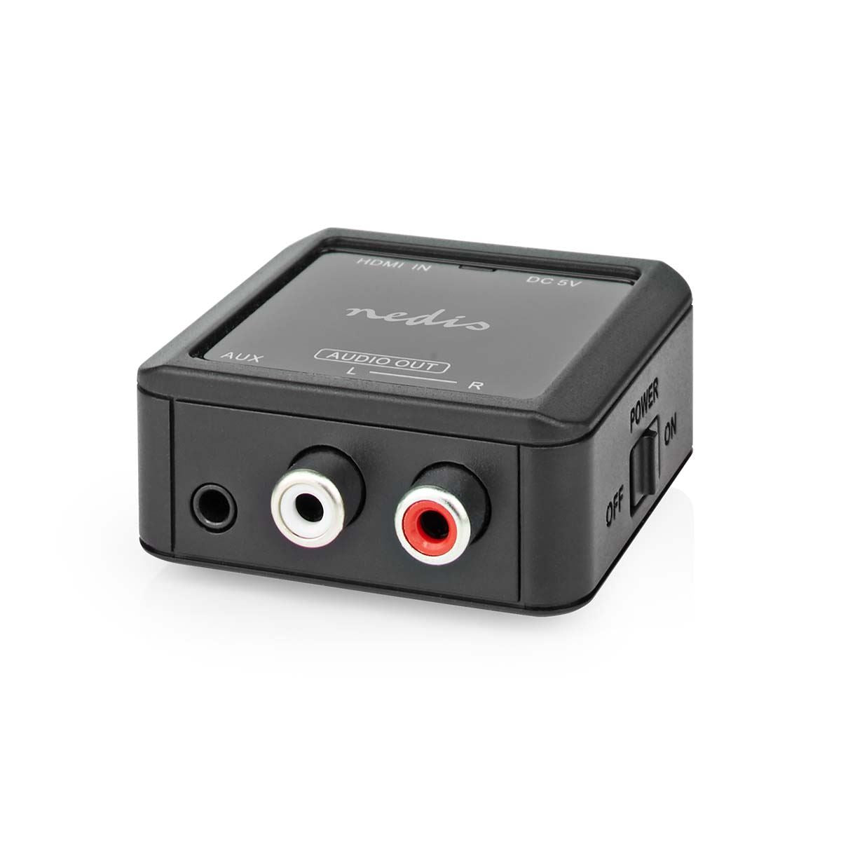 Nedis Digital Audio Converter | 1-way | Connection input: HDMI™ Input | Connection output: 2x (2x RCA Female) / 3.5 mm | Automatic | Anthracite