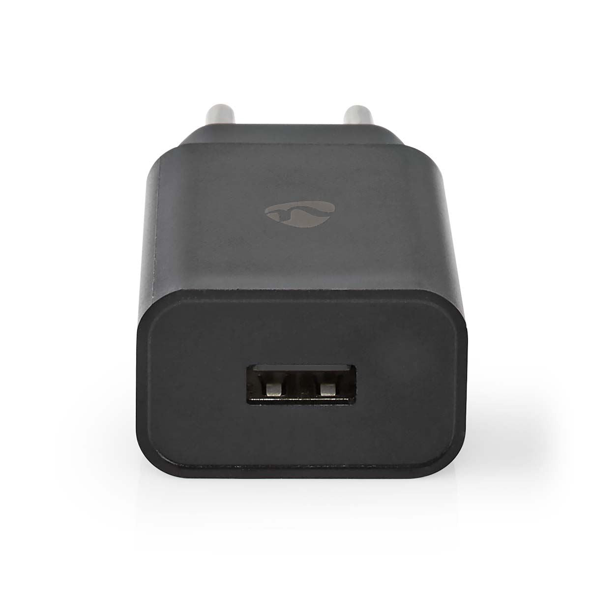 Nedis Wall Charger | 12 W | Quick charge feature | 1x 2.4 A | Number of outputs: 1 | USB-A | USB Type-C™ (Loose) Cable | 1.00 m | Single Voltage Output | Black
