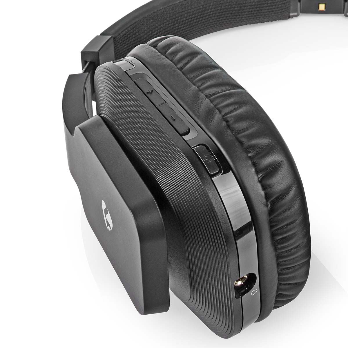 Nedis Wireless TV Headphones | RF | Over-Ear | Maximum battery play time: 8 hrs | 25 m | Digital Audio | Charging dock | Black